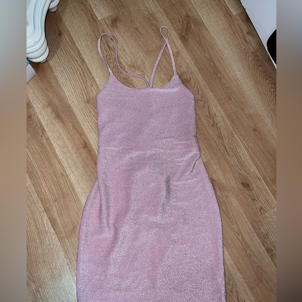 Pink Backless Dress - Picture 3 of 9